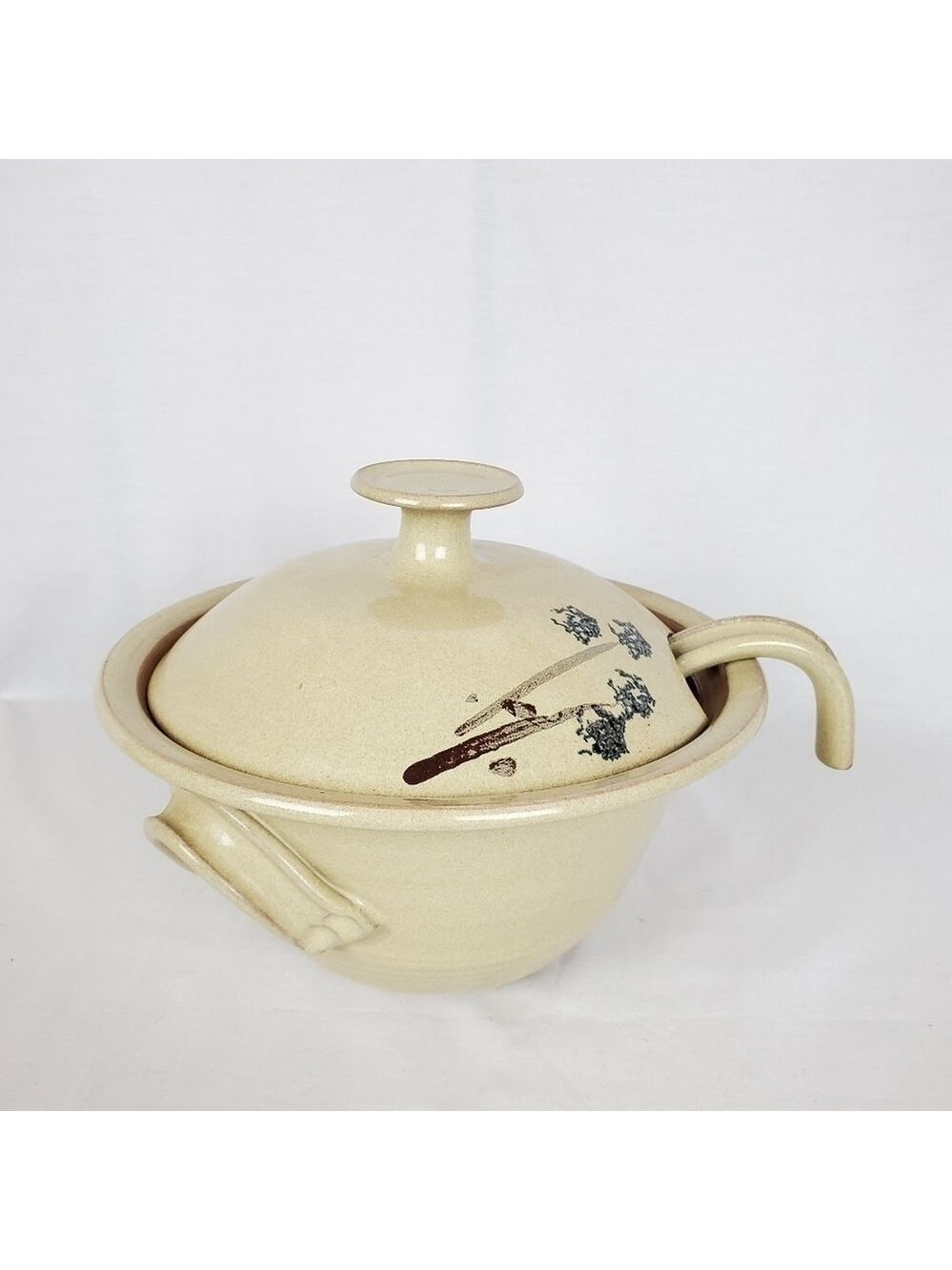 Vintage soup tureen with ladle